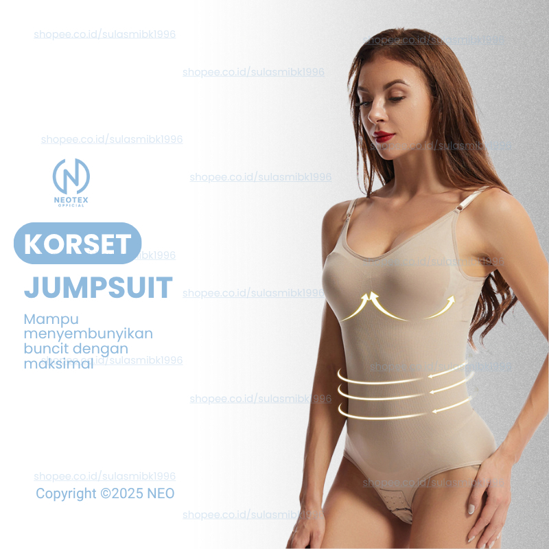 Korset Pelangsing Perut Buncit Atasan Wanita Baju Dalaman Tanktop Sexy Body Suit Korset Baju Pelangs