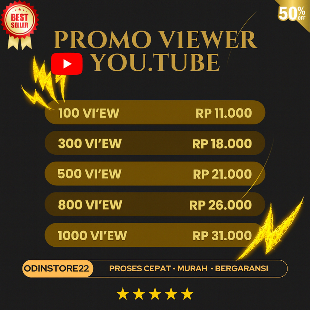 VIEWERS YOUTUBE PENONTON VIEW YT YTB MURAH CEPAT PERMANEN DAN BERGARANSI