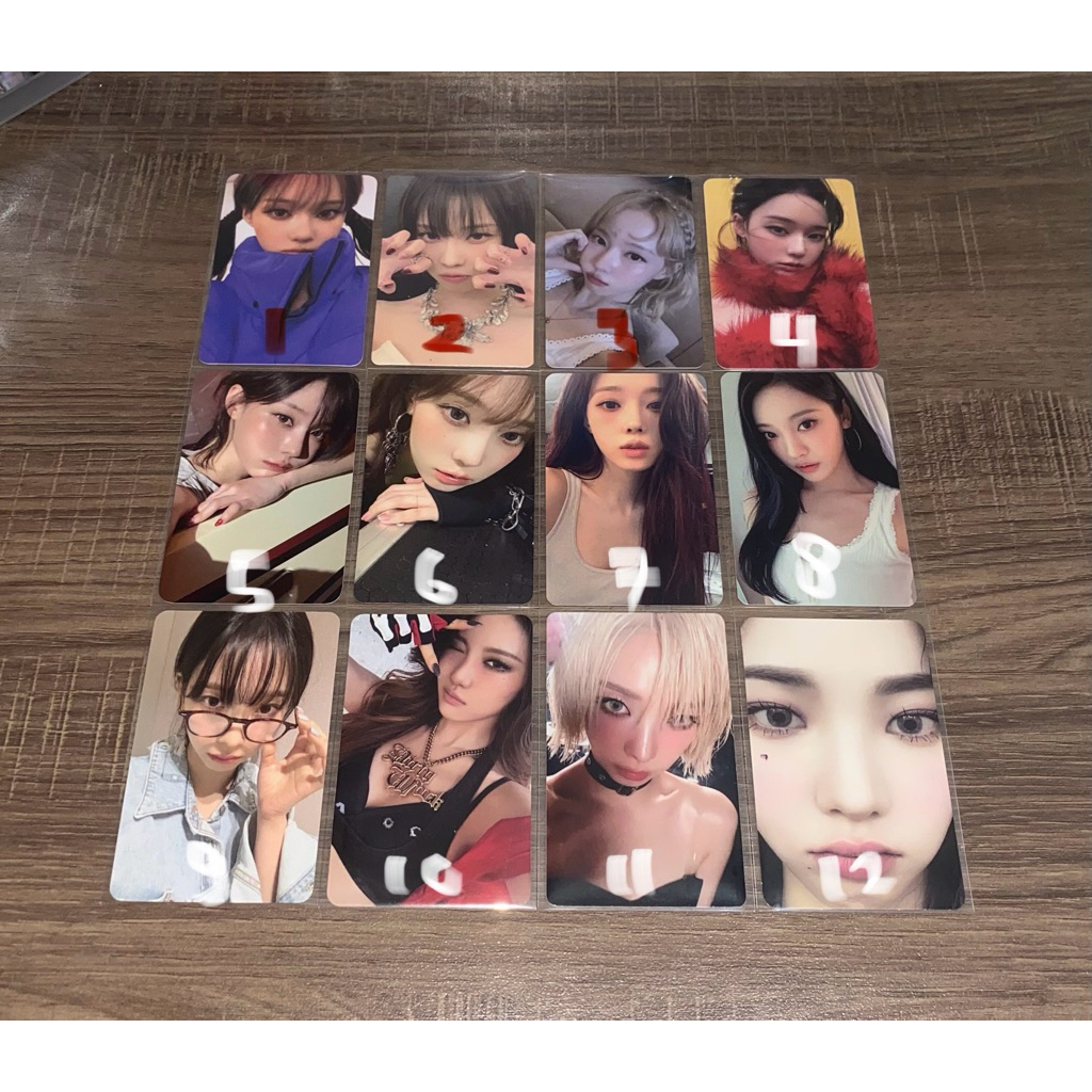 (WAJIB CO PACK) Photocard Official Aespa Winter Karina Karzoom Specs Winter Ning Ning Dirty Work Ric