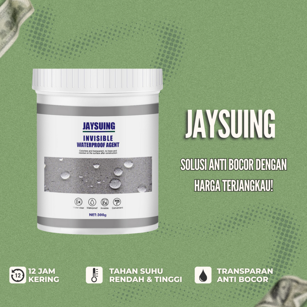 Jaysuing Lem Sealant Gel Aquaproof Anti Bocor Rembes Air Pelapis Penambal Perekat Transparant Bening