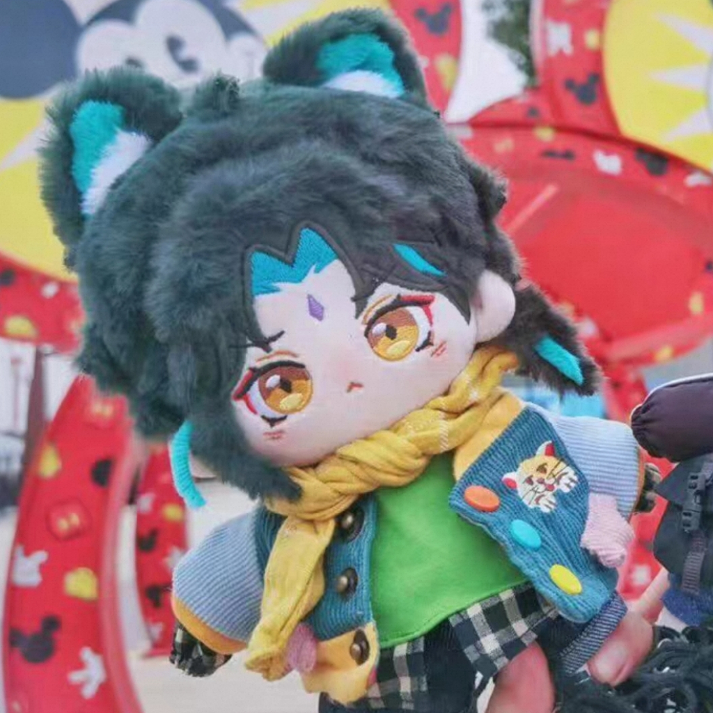 [READY STOCK] doll xiao genshin impact boneka xiao cotton doll boneka 20cm xiao - lemon