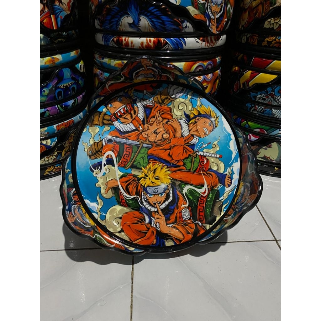 Tebok Sangkar Lovebird + Pion Decal Naruto