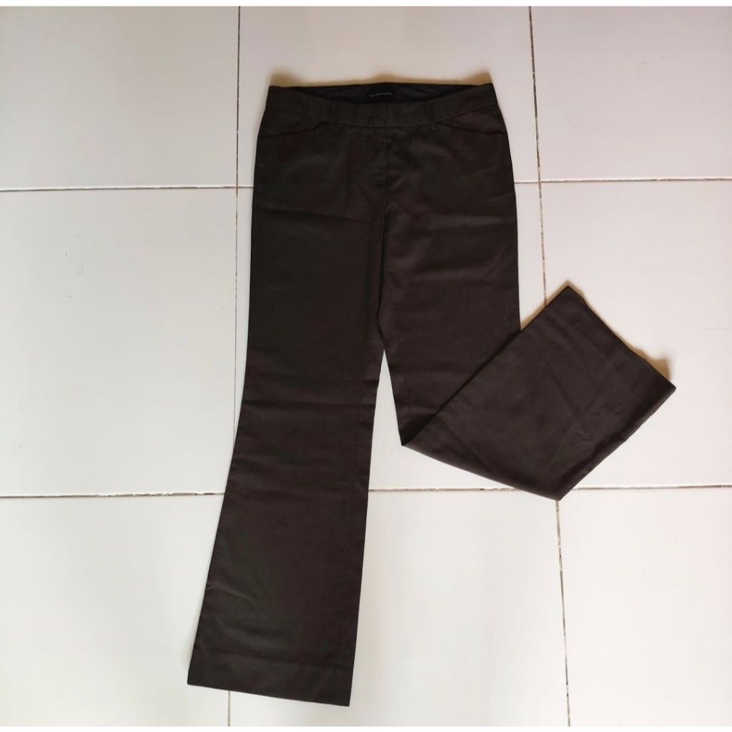 [Preloved] Celana Panjang Bahan Kerja Wanita The Executive Coklat Tua
