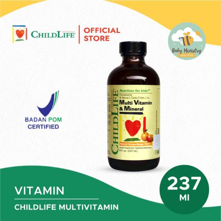 CHILDLIFE MULTI VITAMIN & MINERAL BPOM / childlife multivitamin / multivitamin mineral