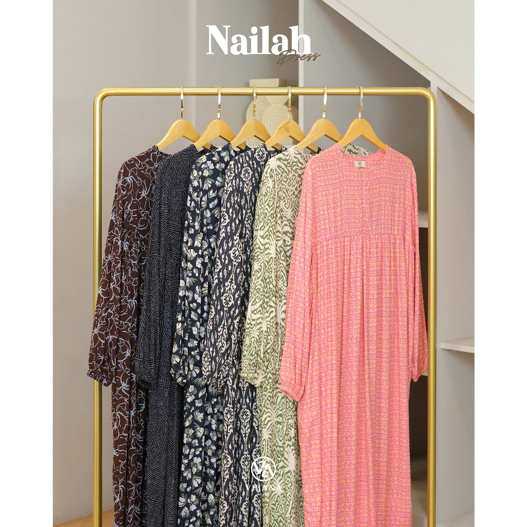 Gamis Rayon Premium // Homedress Nailah Dress by Vhiana