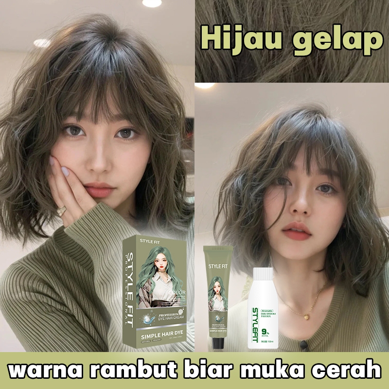 Peluncuran Produk Baru: Pewarna Rambut STYLE FIT Ash Green 200ML. Pewarna Rambut Herbal Bebas Amonia