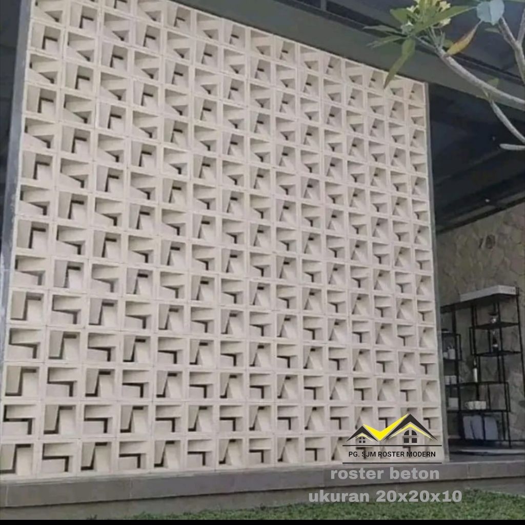 ROSTER BETON MINIMALIS,LOSTER BETON MINIMALIS,lubang angin rumah,ventilasi batu roster