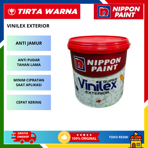 Nippon Paint Vinilex Exterior Cat Tembok Anti Jamur Tinting By Request Warna BS3-040 Cream 25 Kg