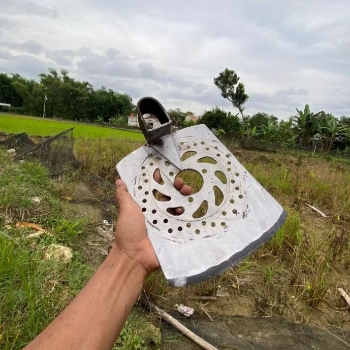 cangkul baja anti lengket cangkul cakram lebar 19 cm