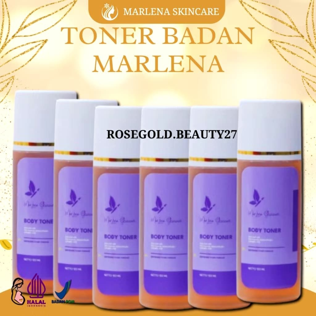 7 PCS) TONER MARLENA KELUPAS BADAN BPOM Mengangkat Sel Kulit Mati
