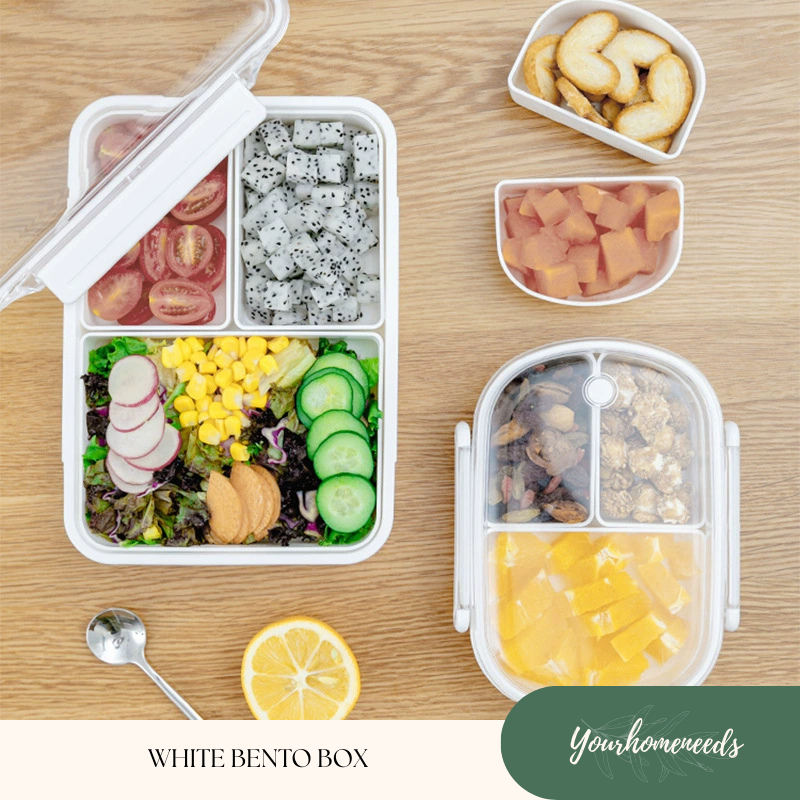 YH KOTAK MAKANAN MINIapat digunakan dengan sekat maupun tanpa sekat. Terdapat 3 wadah yang dapat dil