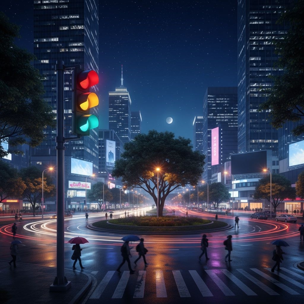 MODUL SIMULATOR TRAFFIC LIGHT LAMPU LALIN 220V To 12V