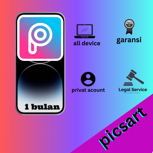 highclassdigital PICSART PREMIUM 1 BUAN FULL GARANSI