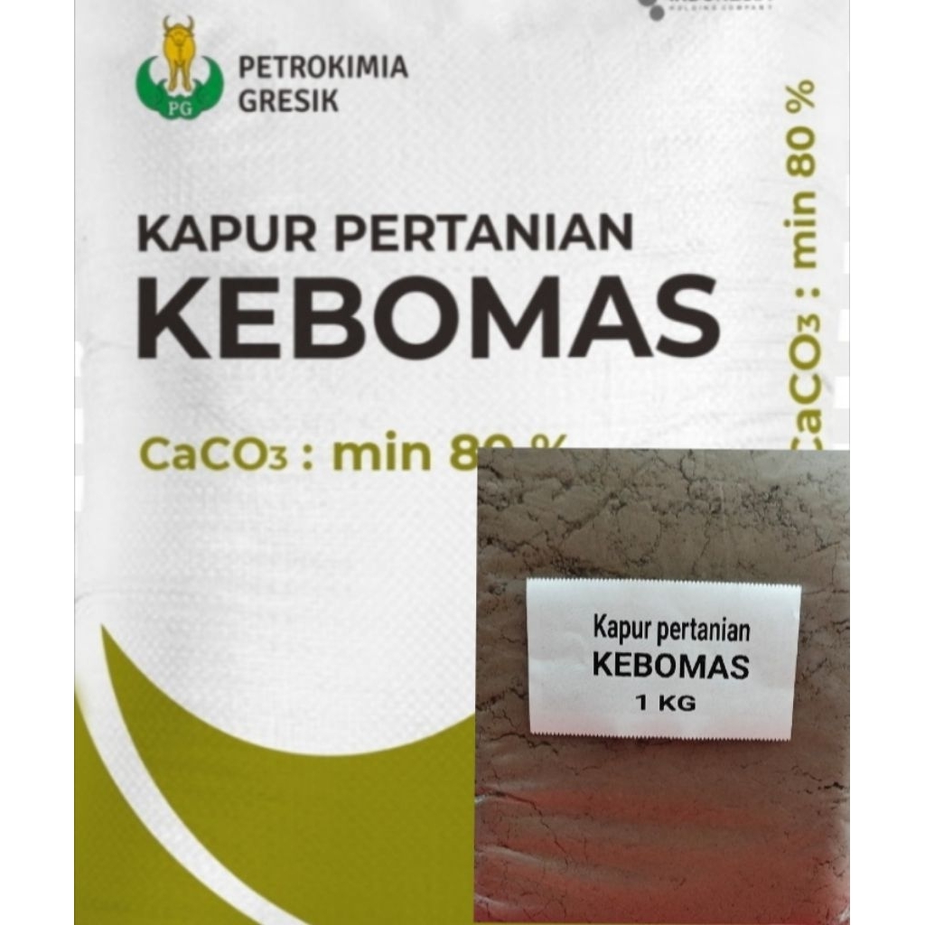 PUPUK KAPUR PERTANIAN KEBOMAS Repak 1 kg Asli