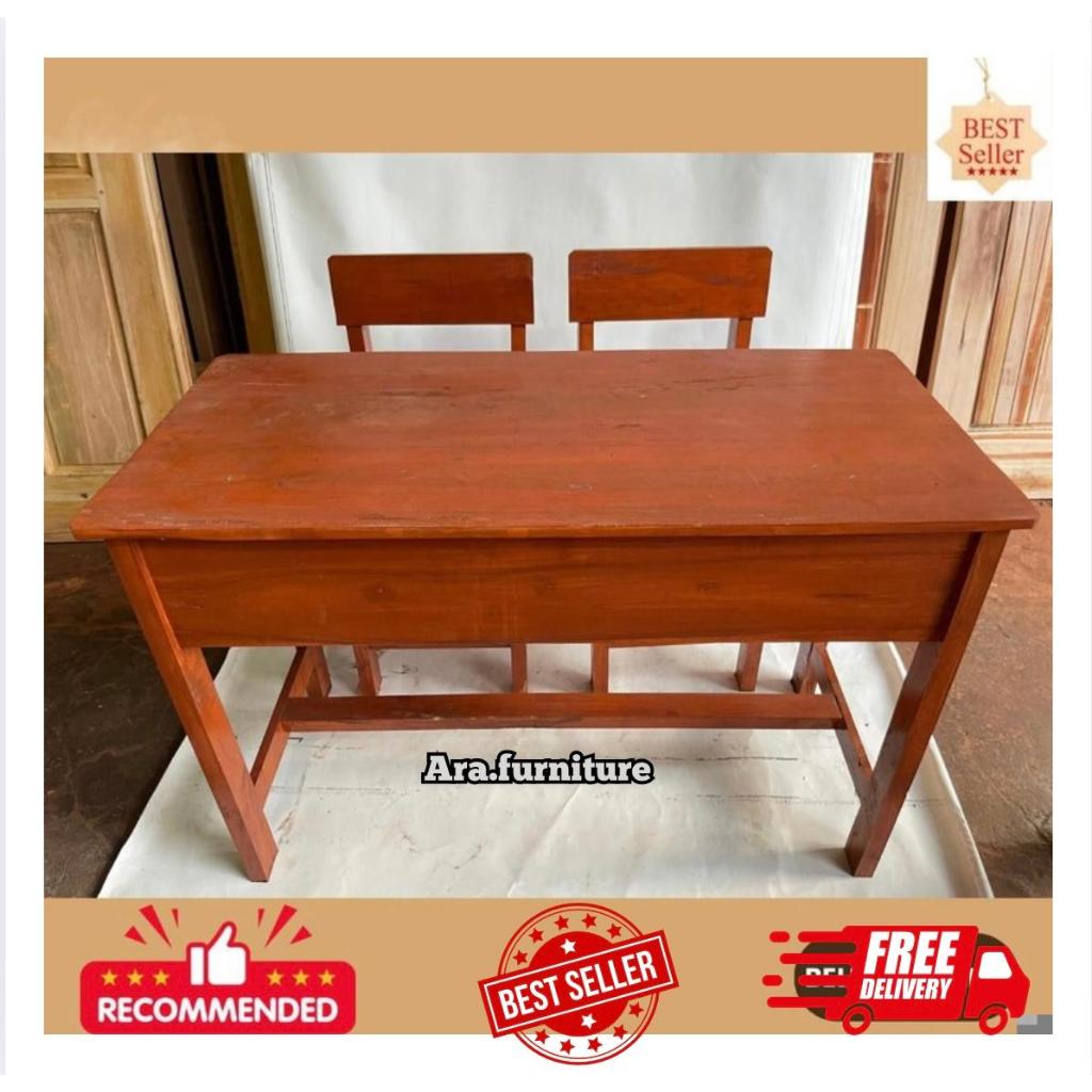 Bangku sekolah Dan Meja Belajar siswa, Kayu Mahoni