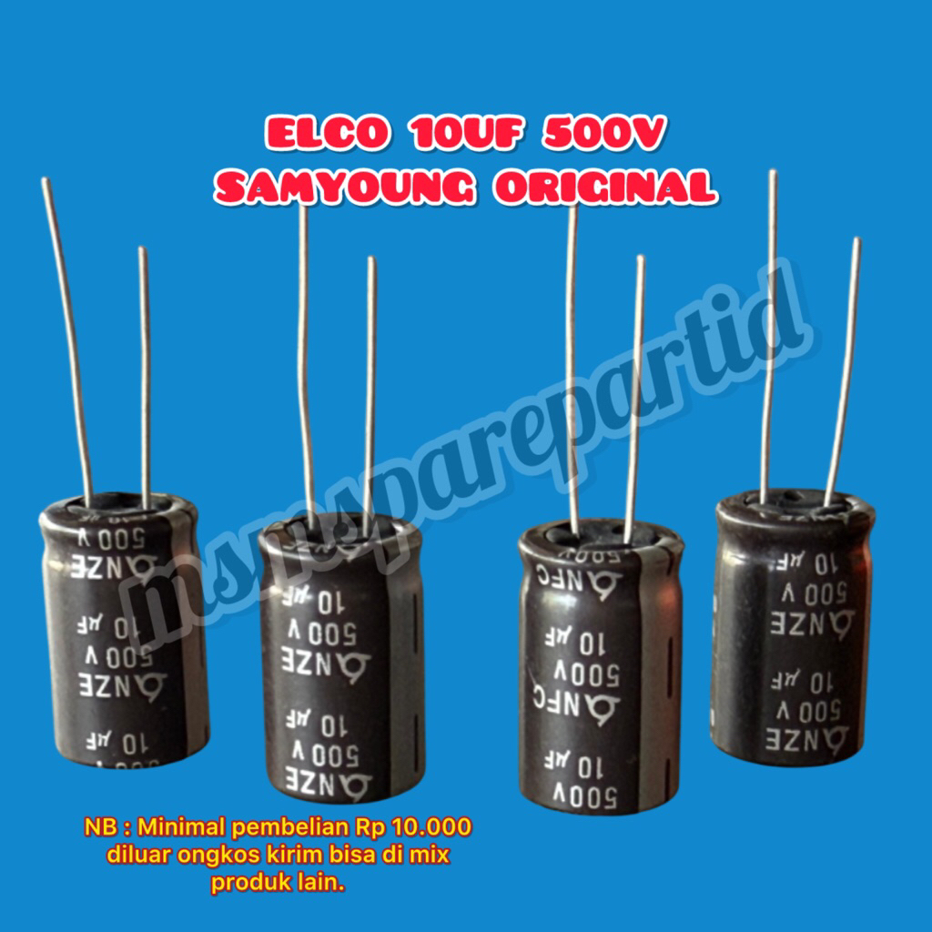 ELCO 10UF 500V SAMYOUNG ORIGINAL