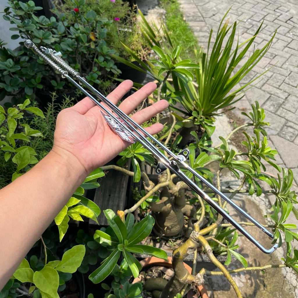 STIK REM KAWAT TIANG REM BELAKANG REVO ABS / BLADE CHROME KROM