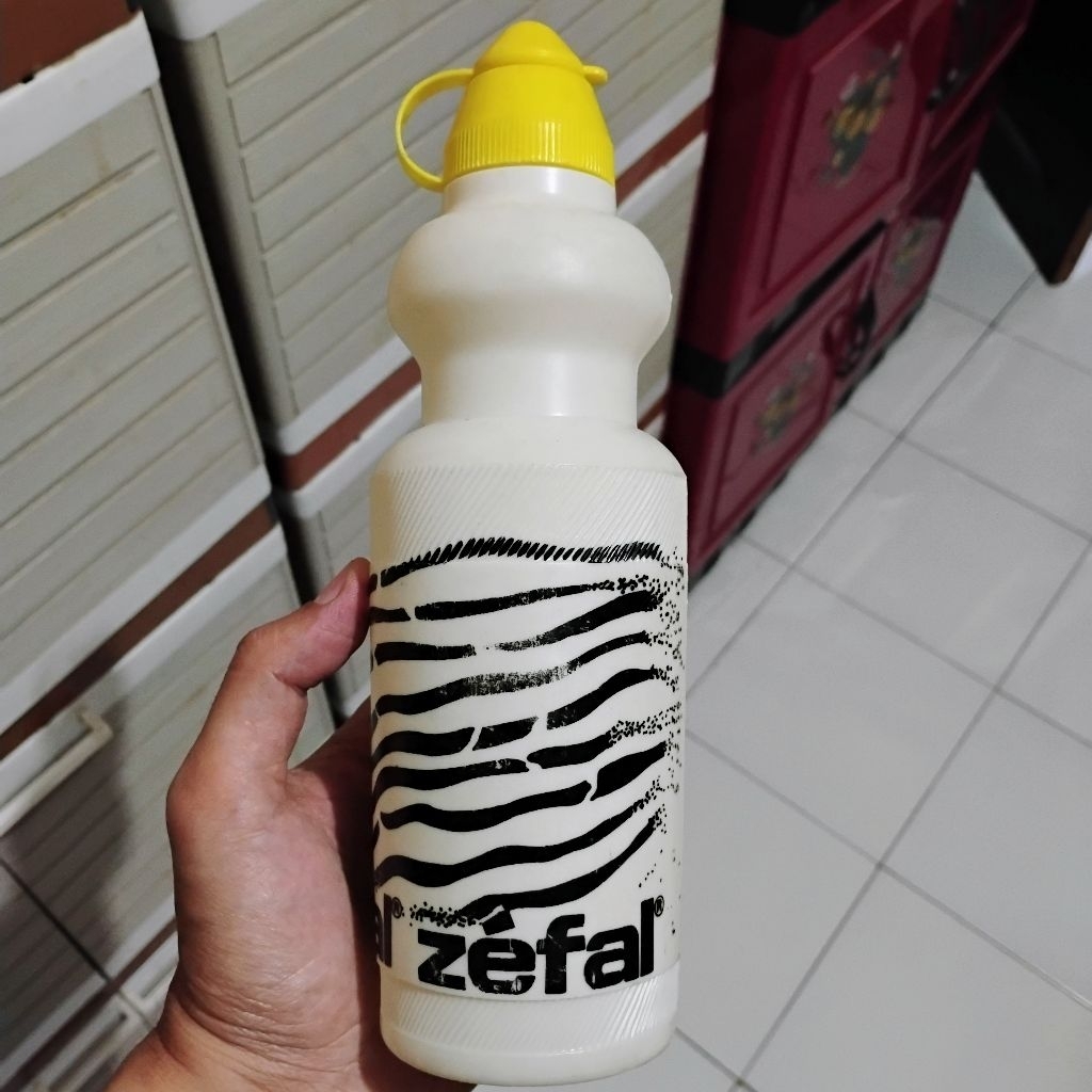 Zefal vintage bidon botol minum jadul sepeda motif zebra bekas