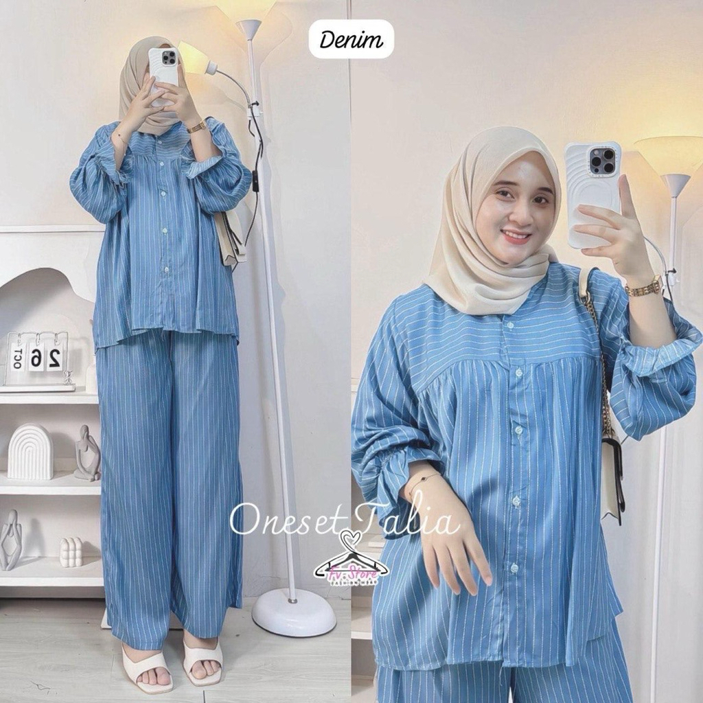 SETELAN LONG TUNIK RAYON PREMIUM