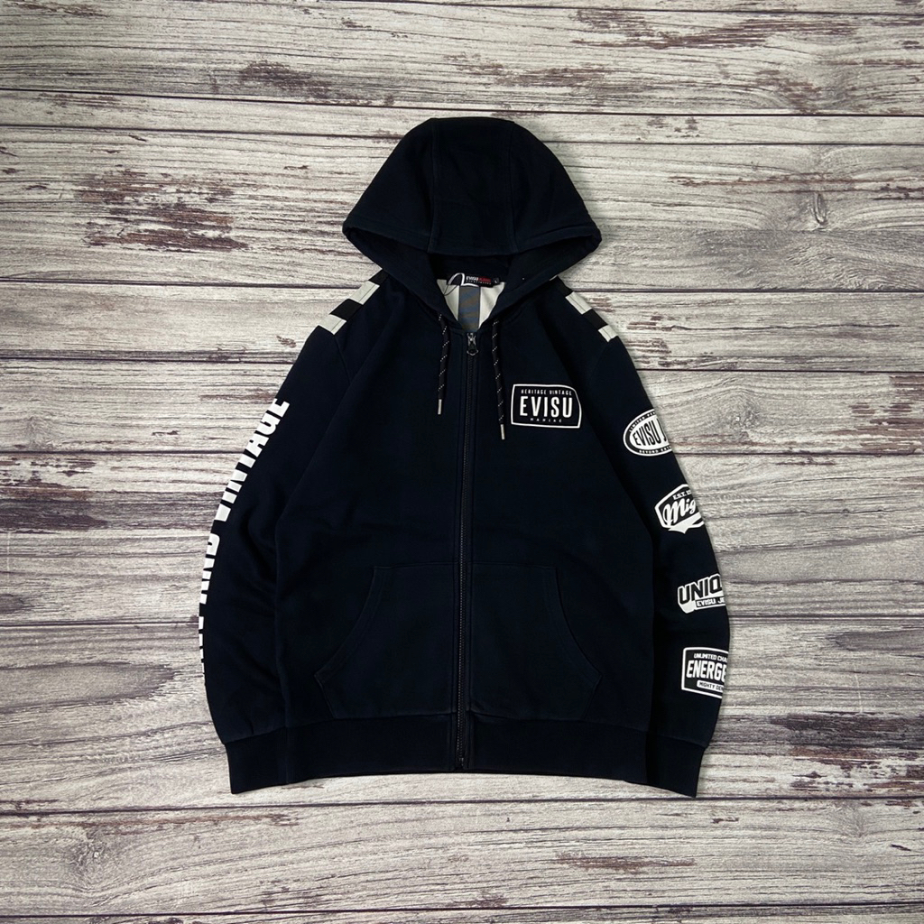 Zipper Hoodie Evisu Size L