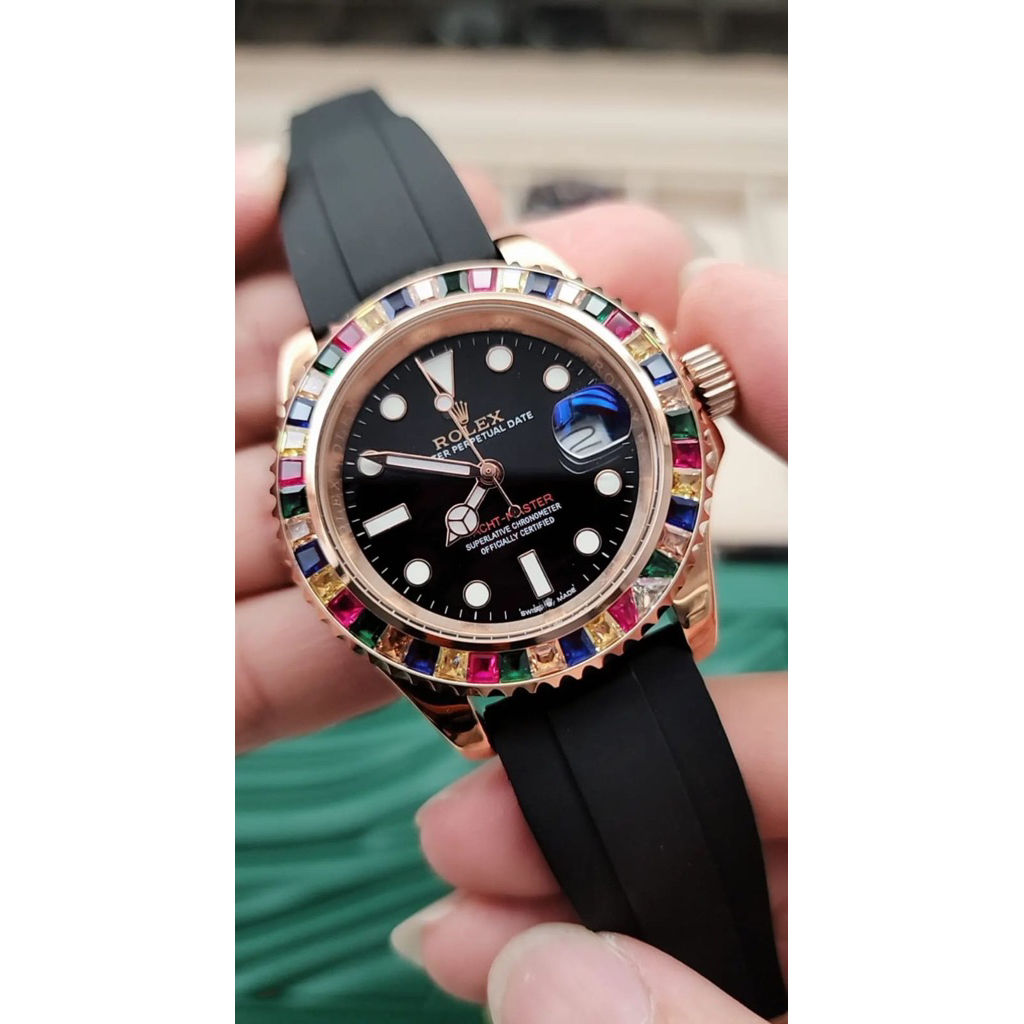 Jam Tangan Pria Merk Rolex Diamond Automatic