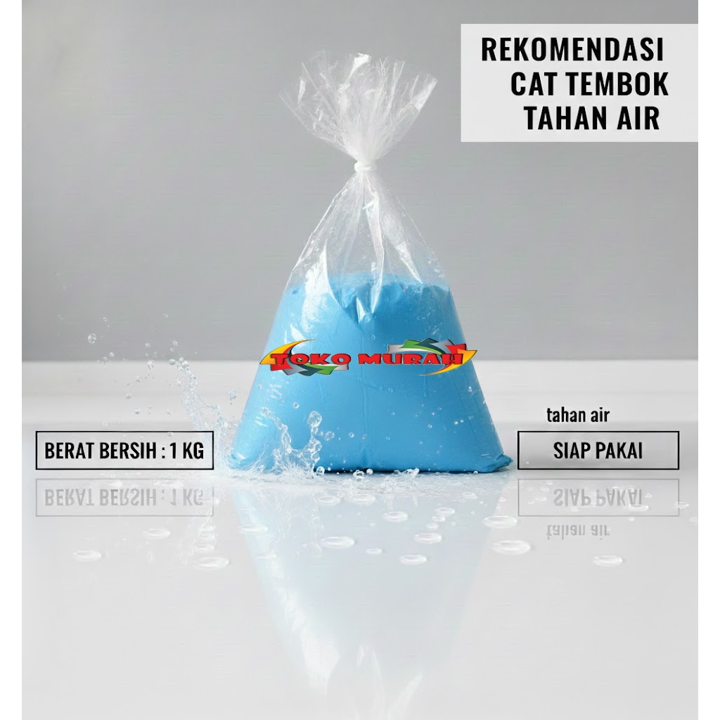 Cat Tembok Kiloan Warna Biru Langit 1 Kg