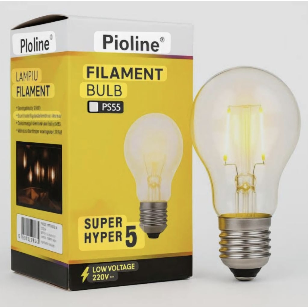 Lampu Bohlam 5watt Pioline Kuning