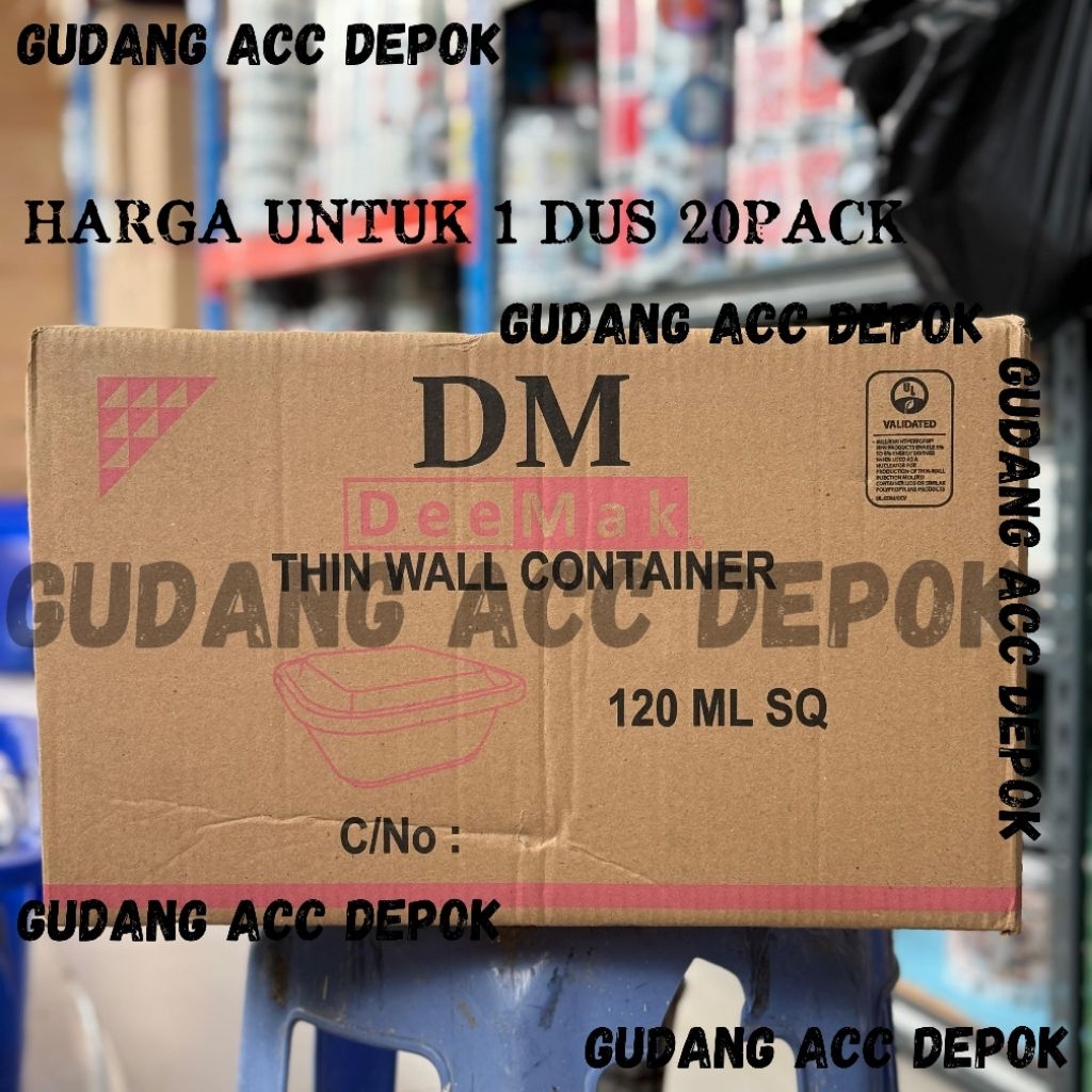 (GROSIR 1DUS) DEEMARK DM 120ML SQ / 150ML SQ | SAUCE CUP PUDDING JELLY DM 120ML SQUARE DAN DM 150ML 