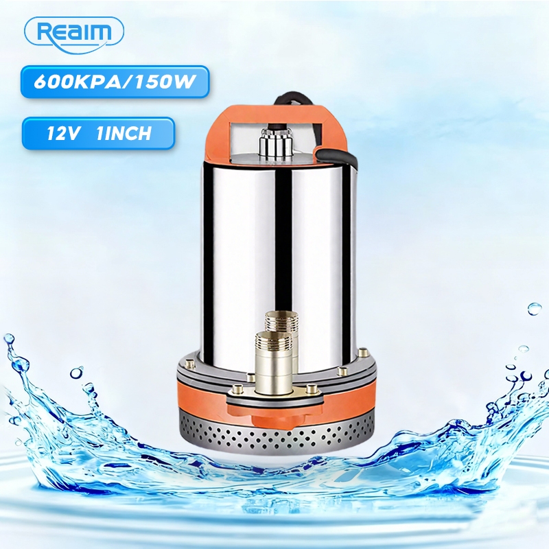 Pompa Air Celup Kolam DC 12V 150W Stainless Steel / 1inch Pompa DC / Pompa Air DC