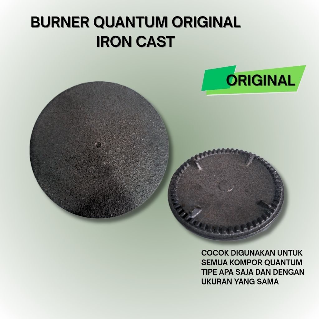 BURNER QUANTUM HITAM ORIGINAL / KOMPOR QUANTUM / KOMPOR GAS 2 TUNGKU