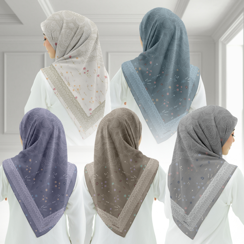 Shofa fashion - Hijab kerudung segi empat Voal motif Shani Series