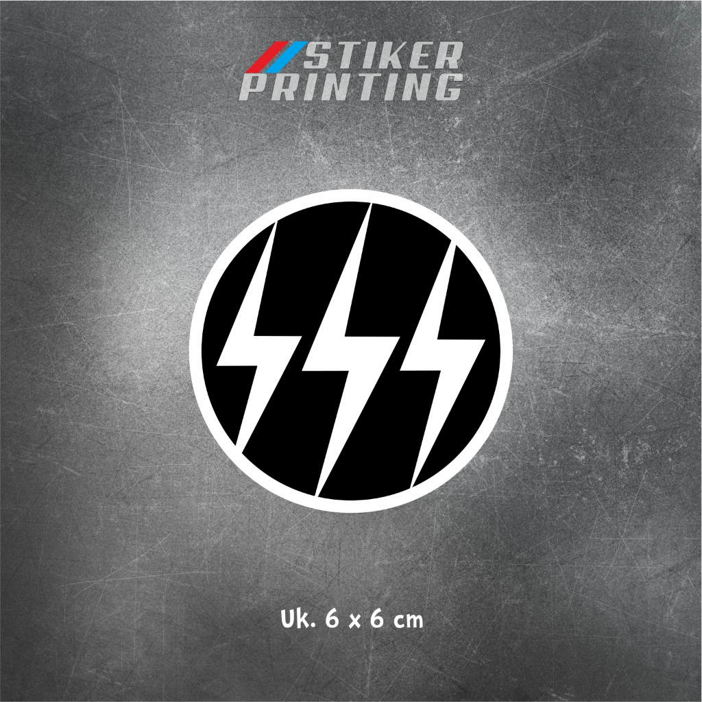 STIKER LOGO SSS PETIR 1 SET / MOTOR RACING / STIKER VIRAL / LAPTOP / TUMBLER / AESTHETIC / VYNIL / A