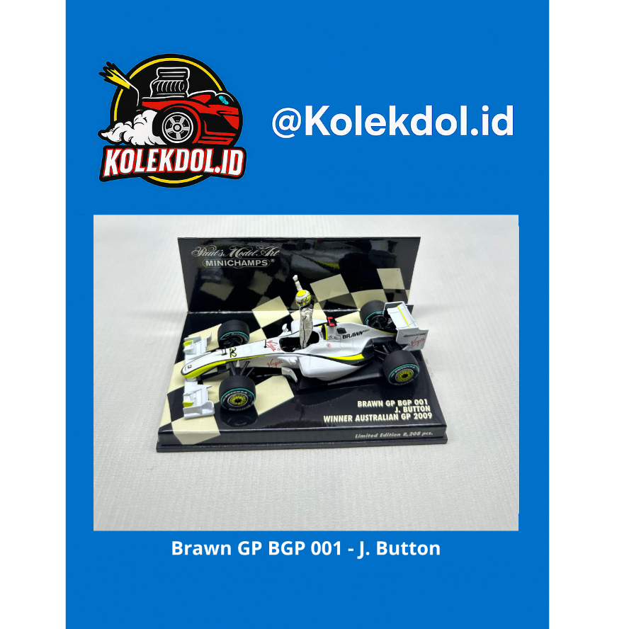 Diecast Minichamps Jenson Button Brawn GP BGP001 Winner Australian GP 2009