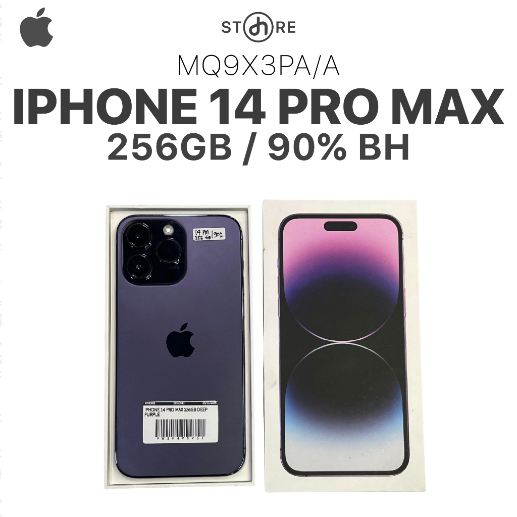Second , iPhone 14 Pro Max , 256GB , Deep Purple , MQ9X3PA/A