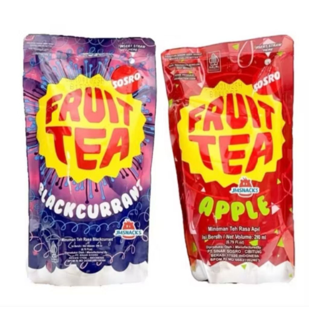 Fruit tea pouch 200ml 1dus