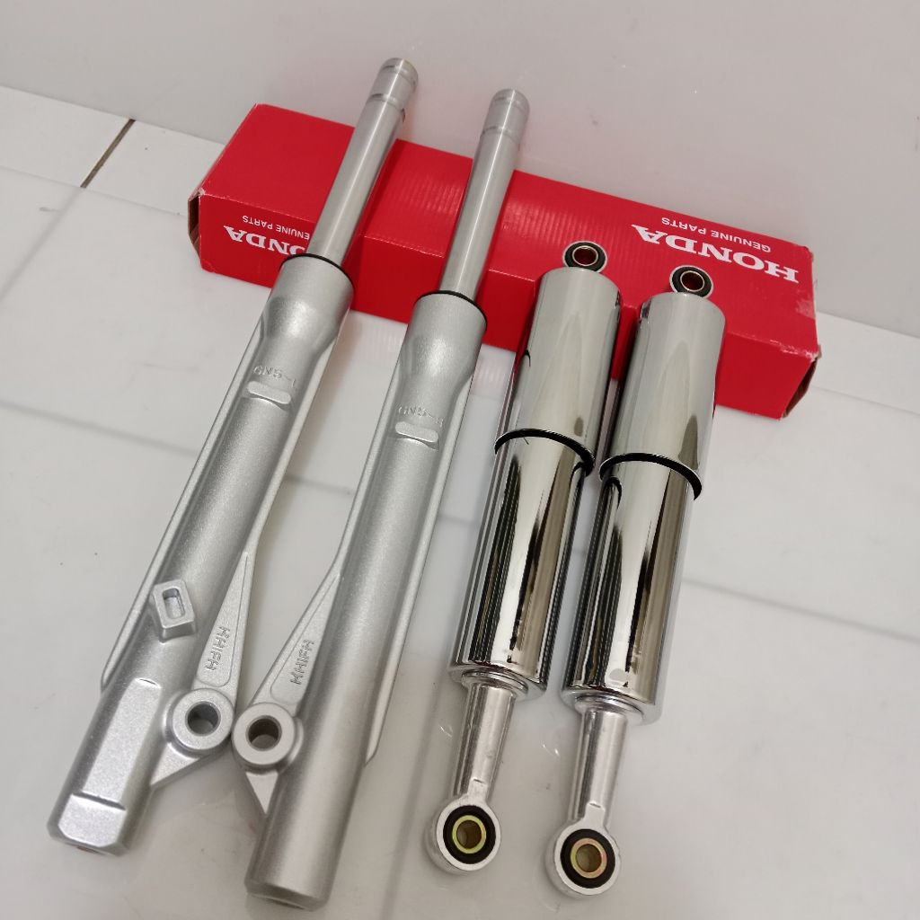 sok depan + belakang supra x tromol supra Fit tromol Lagenda sepasang 4pcs