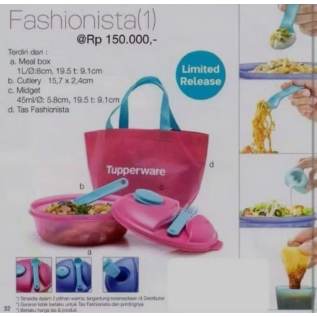 set tempat makan tupperware