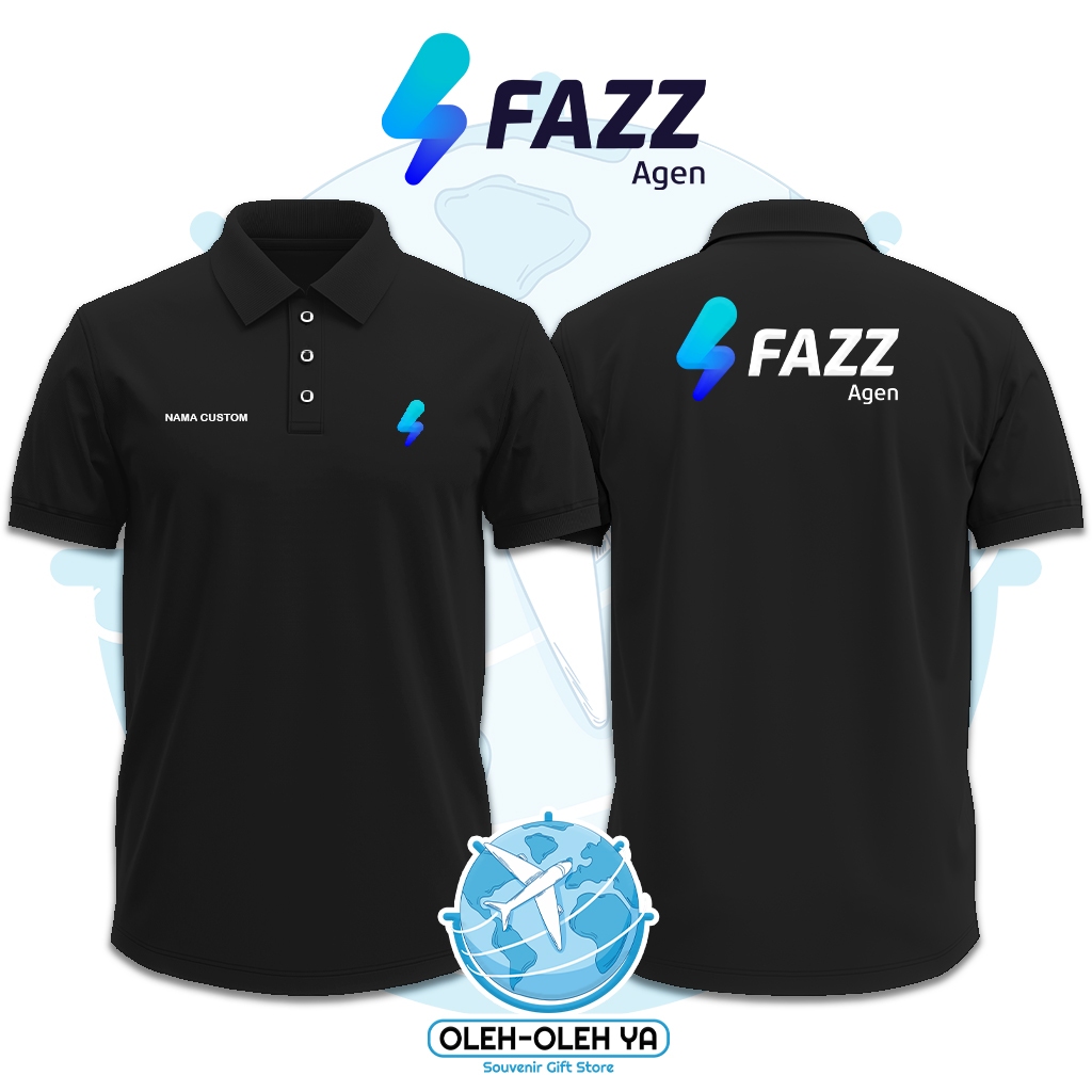 Oleh Oleh Ya Kaos Kerah Wangki Polo Shirt Kaos Kerja Wangki - Fazz Agen - Sablon DTF Bordir O2Y-WSC8