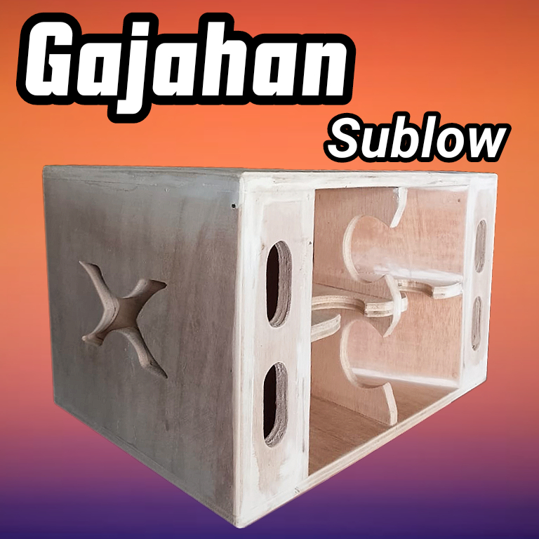 Box speaker lowsub 6 inch gajahan bahan 12 mm cocok untuk pelengkap sound miniatur 1 set milik anda