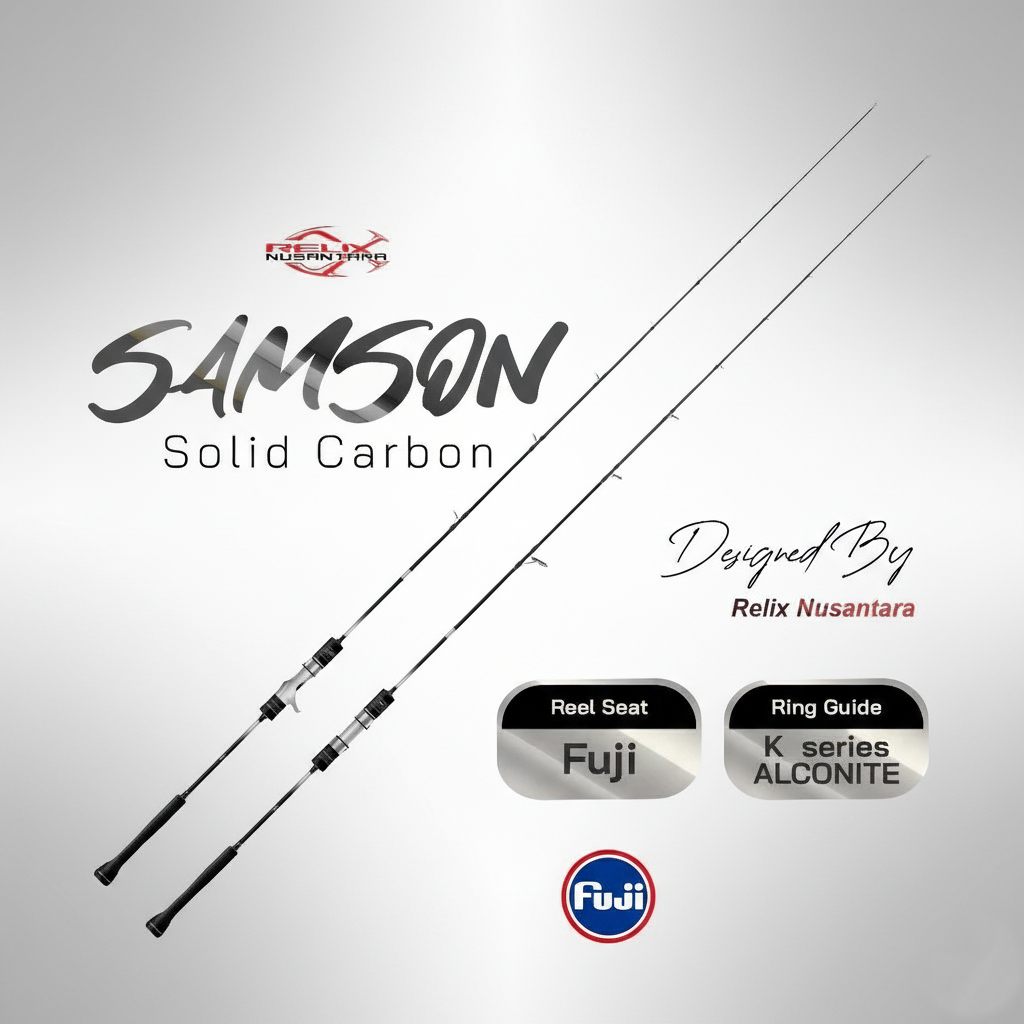 Joran Relix Nusantara Samson | Joran Slow Jigging | Joran Jigging Solid Carbon