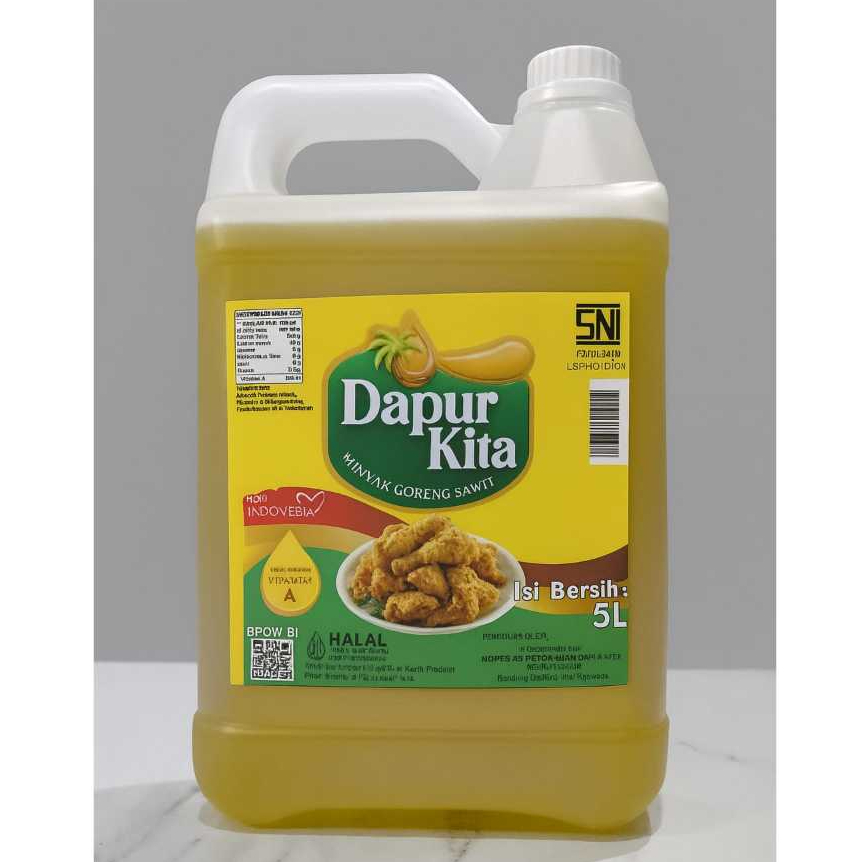 Minyak Goreng DAPUR KITA 5 Liter / Minyak Goreng PREMIUM / Halal