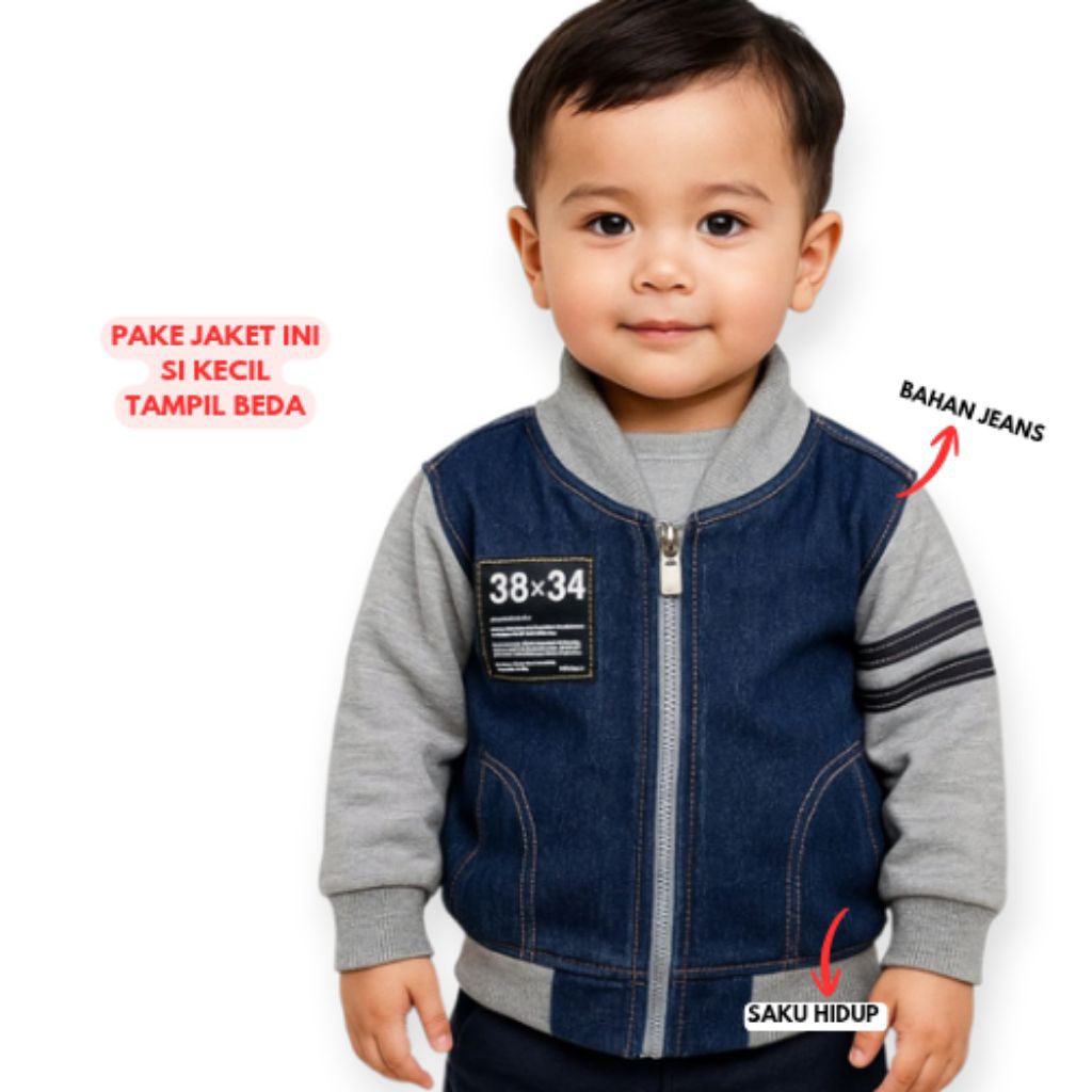 Jaket anak 1 tahun laki-laki