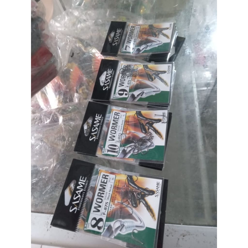 Sasame 15pcs mata kail pancing Buatan Jepang karbon tajam dan kuat