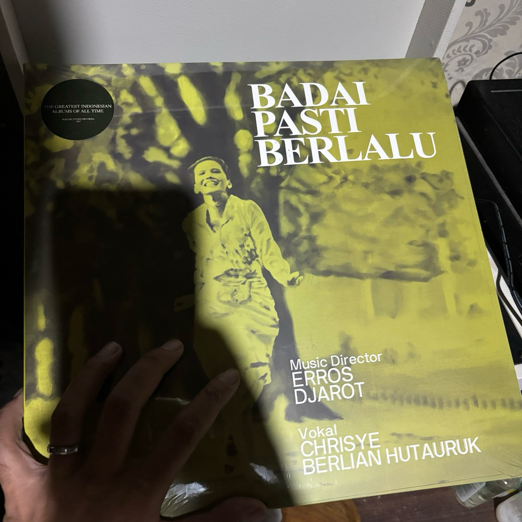 ORIGINAL VINYL PIRINGAN HITAM PH OST SOUNDTRACK BADAI PASTI BERLALU LP CHRISYE GURUH GIPSY