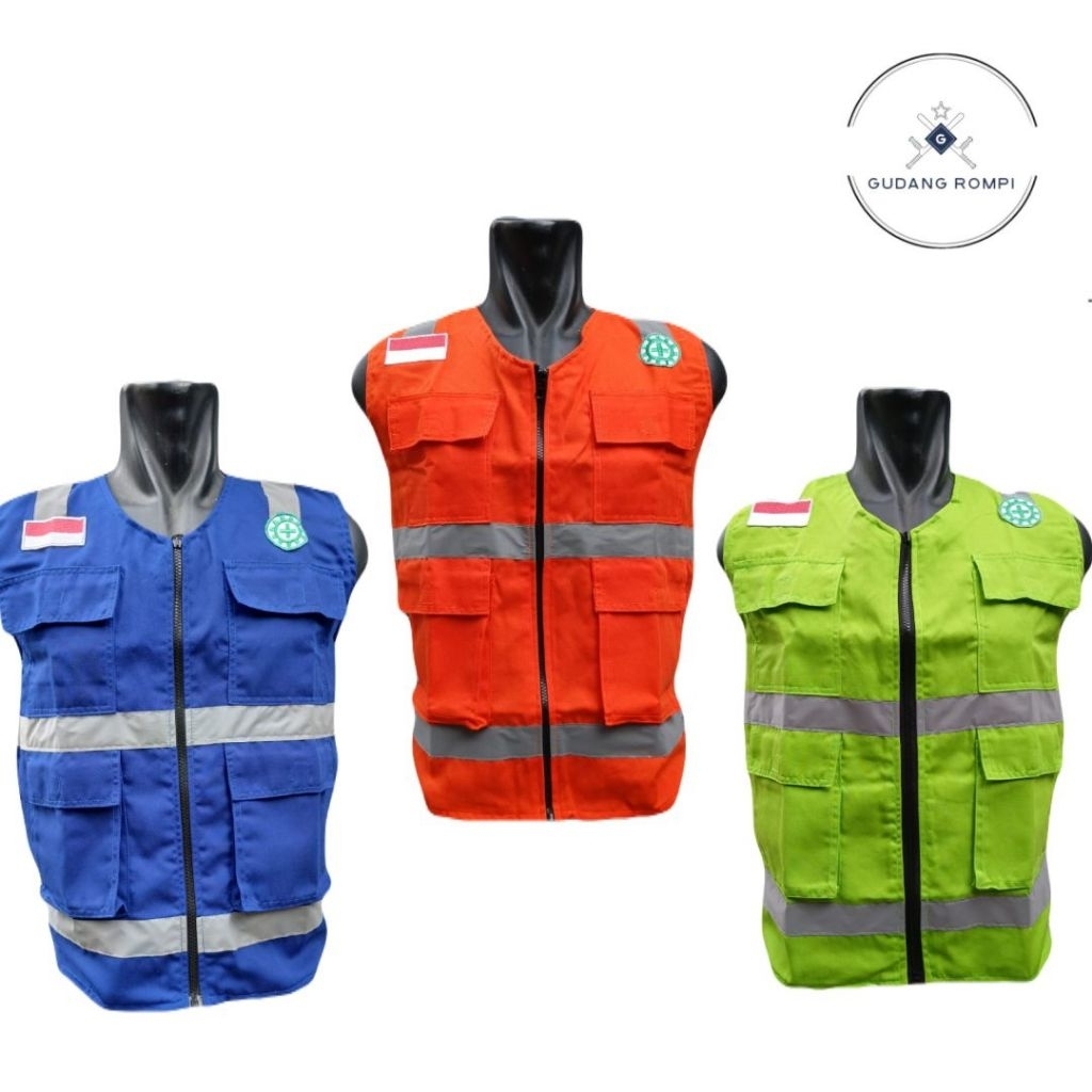 rompi safety,rompi kerja,rompi lapangan bahan american  drill