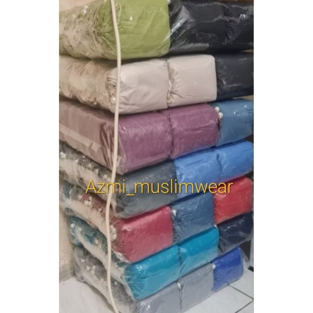 HOT SALE GLOSIR:( 1 KODI ISI 20 PCS ) Mukena Traveling mini Pouch Parasut 2 in1 Ressleting mukena