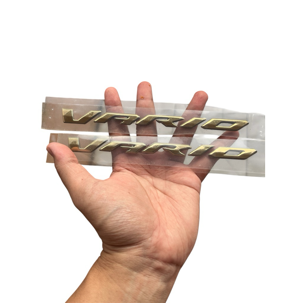 emblem new vario 125 gold non ori sepasang