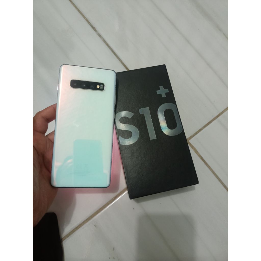 Samsung s10 plus layar lengkung hp dosbuk ram 8/128 normal gantian lcd sj ...mesin segel garansi 1 t