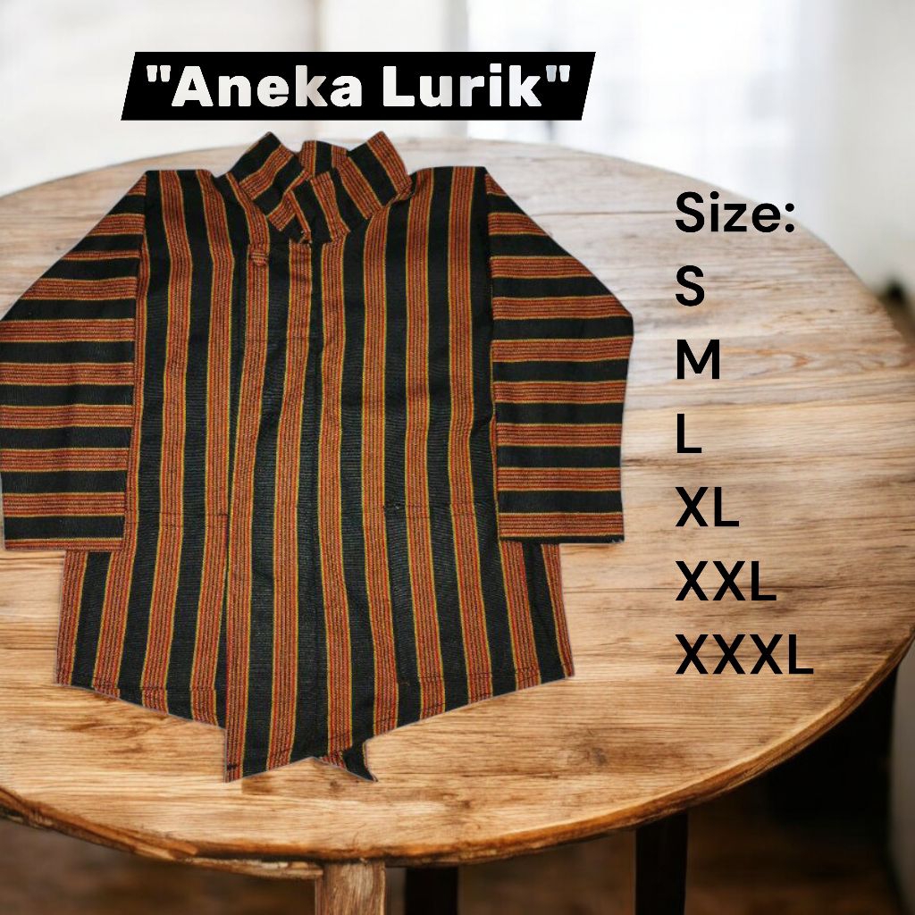 Surjan lurik premium pria baju adat jawa modern kondangan solo jogja