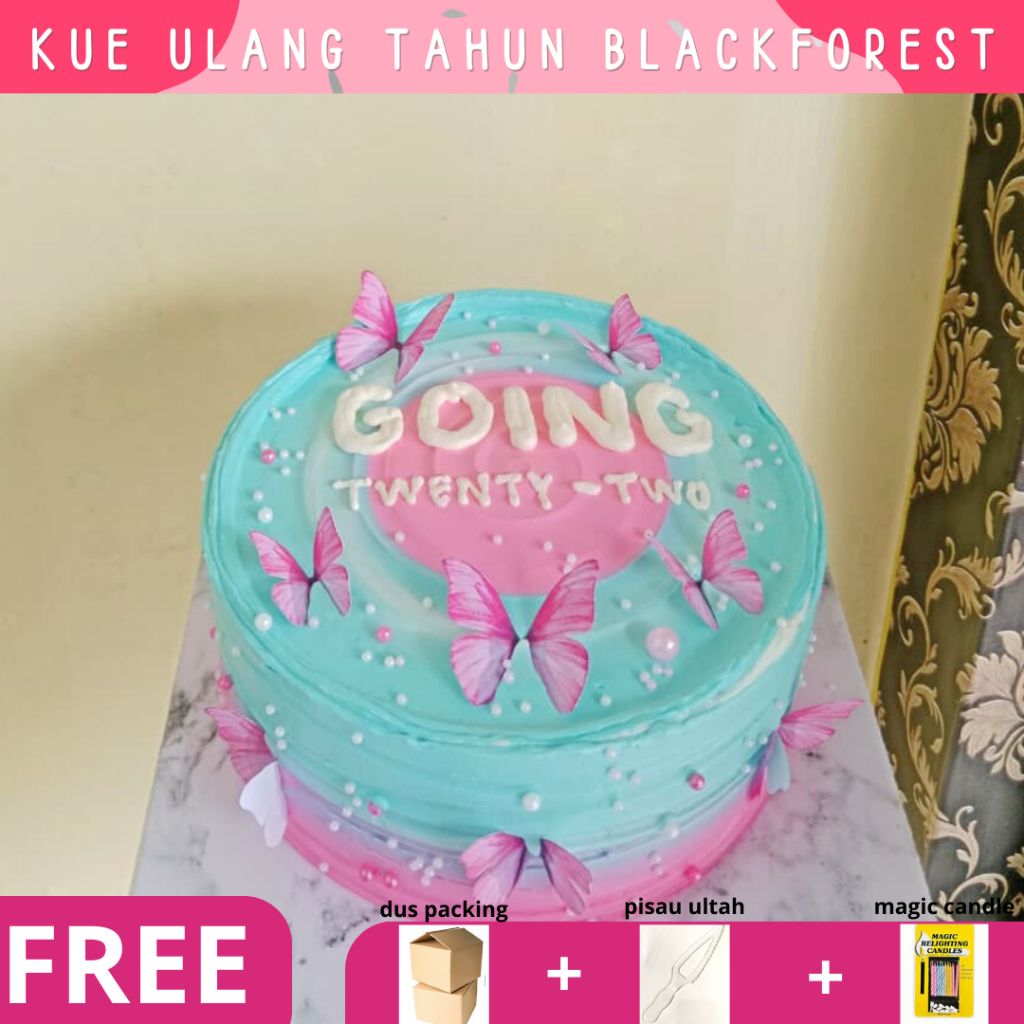 Korean Cake Bekasi / Kue Ulang Tahun / Birthday Cake / Blackforest / Kue Ultah / Blackforest Coklat